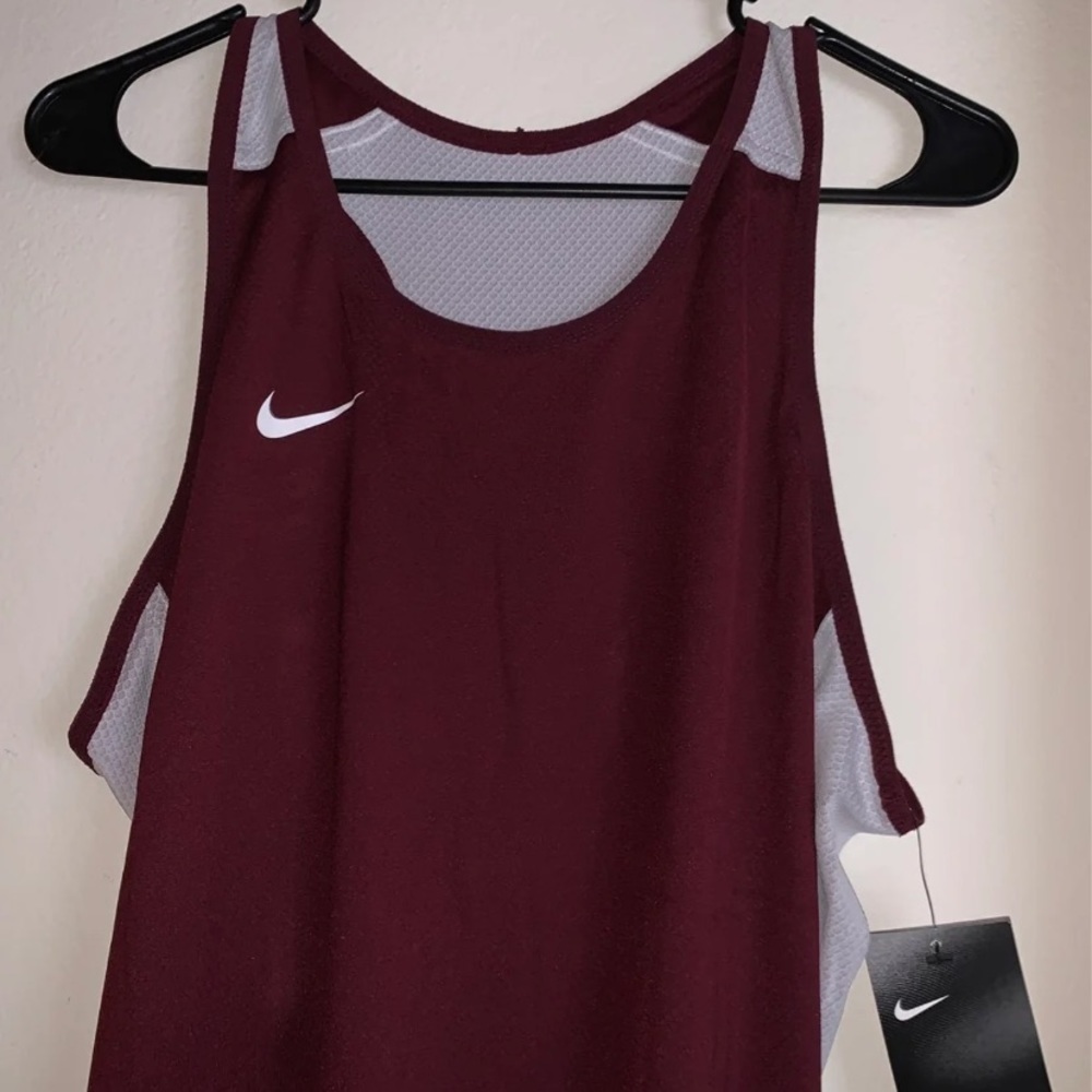 Nike Championship Athlete Reversible Maroon Tank Top womens L NWT